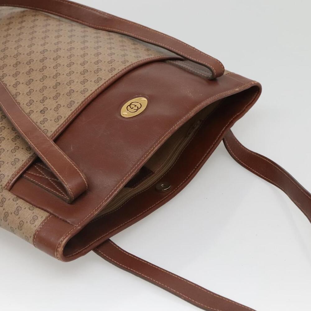 GUCCI Micro GG Supreme Tote Bag Pvc Beige Gold 002 37 002 37 - Picture 6 of 13